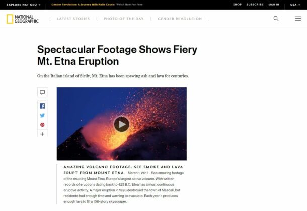 national geographic etna