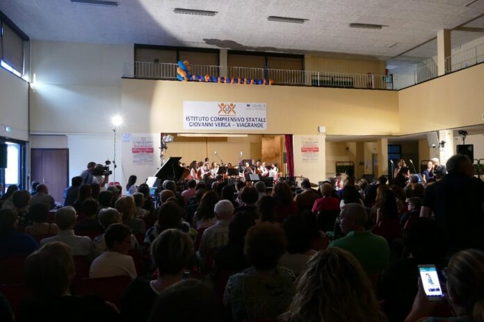 inaugurazione aula musica IC Verga Viagrande